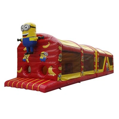 Minion tecknad uppblåsbar hinderbana
