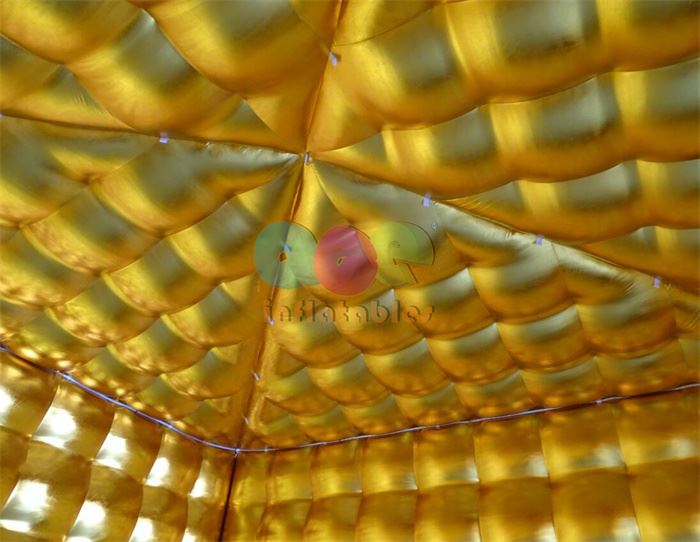 Gold Inflatable Party Cube Tent